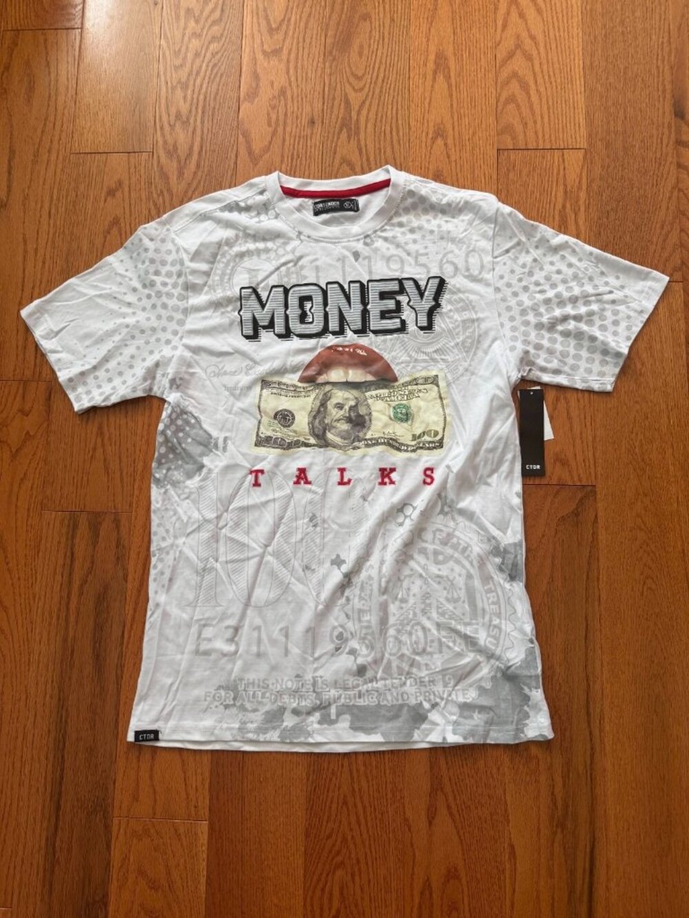 Men's Contender Money Talks Hundo Band Lips Size XL NWT